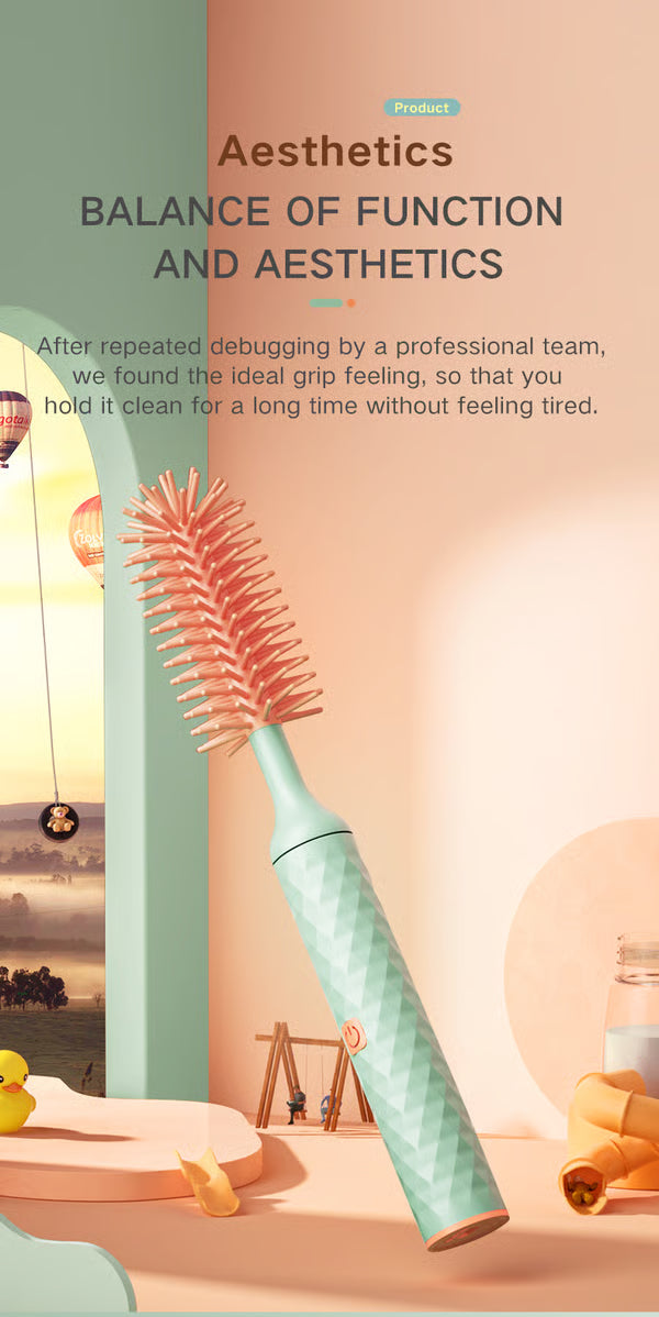 Clean Spin - Electric Baby Bottle Cleaning Brush.